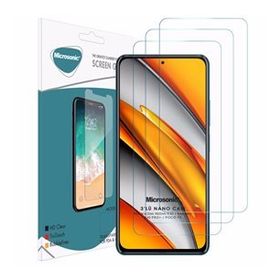Microsonic Xiaomi Poco F3 Screen Protector Nano Glass 3 Adet Cam Ekran Koruyucu