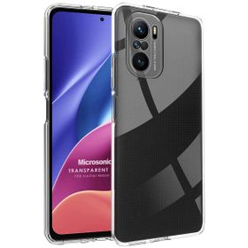 Microsonic Xiaomi Poco F3 Transparent Soft Beyaz Kılıf