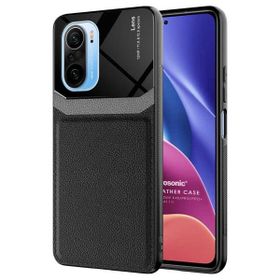 Microsonic Xiaomi Poco F3 Uniq Leather Siyah Kılıf