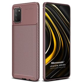 Microsonic Xiaomi Poco M3 Legion Series Kahverengi Kılıf