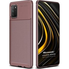 Microsonic Xiaomi Poco M3 Legion Series Kahverengi Kılıf