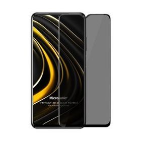 Microsonic Xiaomi Poco M3 Privacy 5D Gizlilik Filtreli Siyah Cam Ekran Koruyucu