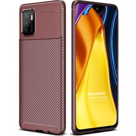 Microsonic Xiaomi Poco M3 Pro Legion Series Kahverengi Kılıf