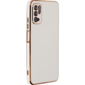 Microsonic Xiaomi Poco M3 Pro Olive Plated Beyaz Kılıf
