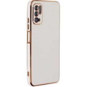 Microsonic Xiaomi Poco M3 Pro Olive Plated Beyaz Kılıf