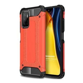 Microsonic Xiaomi Poco M3 Pro Rugged Armor Kırmızı Kılıf