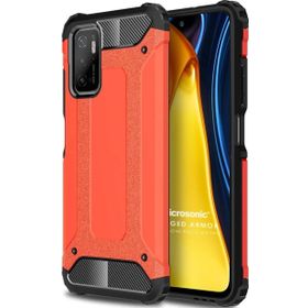 Microsonic Xiaomi Poco M3 Pro Rugged Armor Kırmızı Kılıf