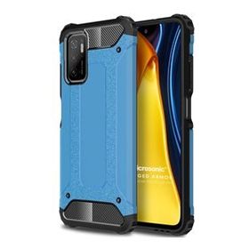 Microsonic Xiaomi Poco M3 Pro Rugged Armor Mavi Kılıf