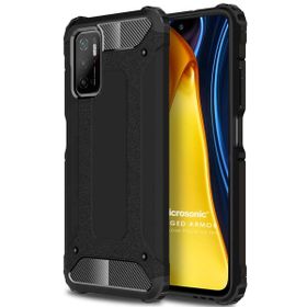 Microsonic Xiaomi Poco M3 Pro Rugged Armor Siyah Kılıf
