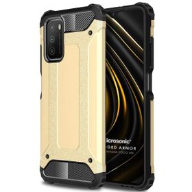 Microsonic Xiaomi Poco M3 Rugged Armor Gold Kılıf