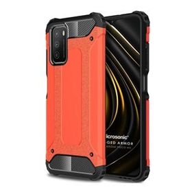Microsonic Xiaomi Poco M3 Rugged Armor Kırmızı Kılıf