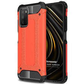 Microsonic Xiaomi Poco M3 Rugged Armor Kırmızı Kılıf