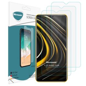 Microsonic Xiaomi Poco M3 Screen Protector Nano Glass Cam Ekran Koruyucu