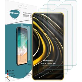 Microsonic Xiaomi Poco M3 Screen Protector Nano Glass Cam Ekran Koruyucu