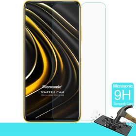 Microsonic Xiaomi Poco M3 Tempered Glass Cam Ekran Koruyucu