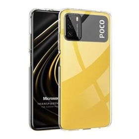 Microsonic Xiaomi Poco M3 Transparent Soft Beyaz Kılıf