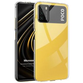 Microsonic Xiaomi Poco M3 Transparent Soft Beyaz Kılıf
