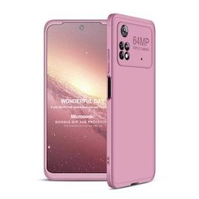 Microsonic Xiaomi Poco M4 Pro 4G Double Dip 360 Protective Rose Gold Kılıf
