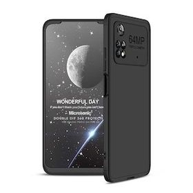 Microsonic Xiaomi Poco M4 Pro 4G Double Dip 360 Protective Siyah Kılıf