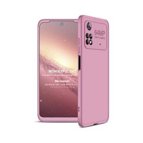 Microsonic Xiaomi Poco M4 Pro 4G Double Dip 360 Rose Gold Cep Telefonu Kılıfı