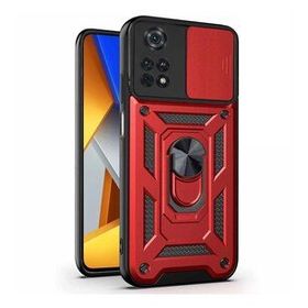 Microsonic Xiaomi Poco M4 Pro 4G Impact Resistant Kırmızı Kılıf