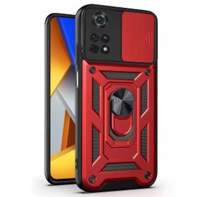 Microsonic Xiaomi Poco M4 Pro 4G Impact Resistant Kırmızı Kılıf