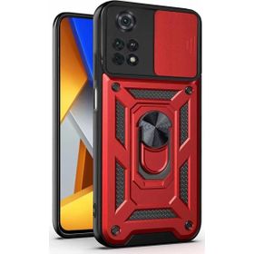 Microsonic Xiaomi Poco M4 Pro 4G Impact Resistant Kırmızı Kılıf