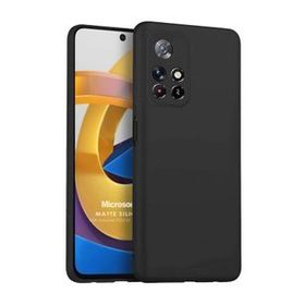 Microsonic Xiaomi Poco M4 Pro Matte Silicone Siyah Kılıf