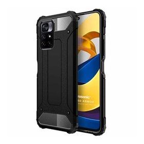 Microsonic Xiaomi Poco M4 Pro Rugged Armor Siyah Kılıf