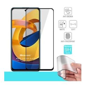Microsonic Xiaomi Poco M4 Pro Seramik Matte Flexible Siyah Ekran Koruyucu