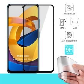 Microsonic Xiaomi Poco M4 Pro Seramik Matte Flexible Siyah Ekran Koruyucu