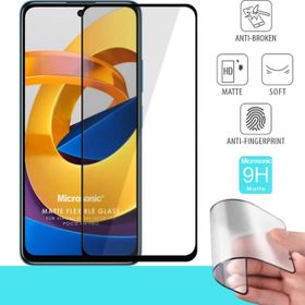 Microsonic Xiaomi Poco M4 Pro Seramik Matte Flexible Siyah Ekran Koruyucu