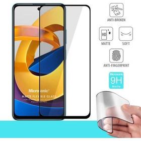 Microsonic Xiaomi Poco M4 Pro Seramik Matte Flexible Siyah Ekran Koruyucu