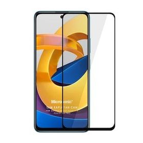 Microsonic Xiaomi Poco M4 Pro Tam Kaplayan Temperli Siyah Cam Ekran Koruyucu