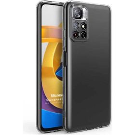 Microsonic Xiaomi Poco M4 Pro Transparent Soft Beyaz Kılıf