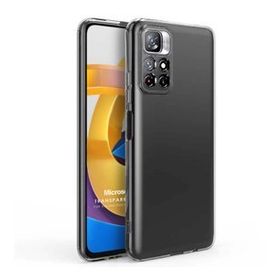 Microsonic Xiaomi Poco M4 Pro Transparent Soft Beyaz Kılıf