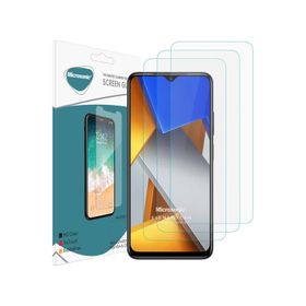 Microsonic Xiaomi Poco M4 Screen Protector Nano Glass 3 Adet Cam Ekran Koruyucu