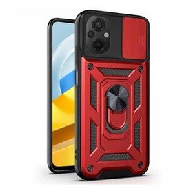 Microsonic Xiaomi Poco M5 Impact Resistant Kırmızı Kılıf