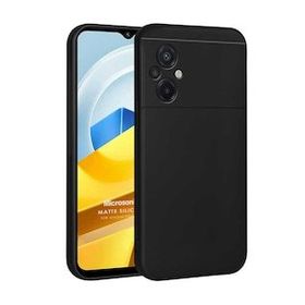 Microsonic Xiaomi Poco M5 Matte Silicone Siyah Kılıf