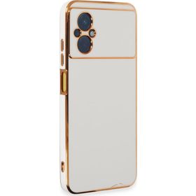 Microsonic Xiaomi Poco M5 Olive Plated Beyaz Kılıf