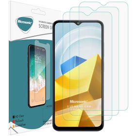 Microsonic Xiaomi Poco M5 Screen Protector Nano Glass 3 Adet Cam Ekran Koruyucu