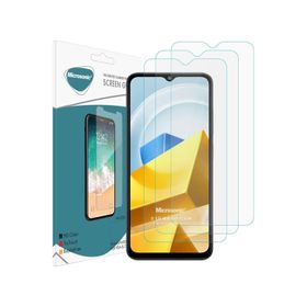 Microsonic Xiaomi Poco M5 Screen Protector Nano Glass 3 Adet Cam Ekran Koruyucu