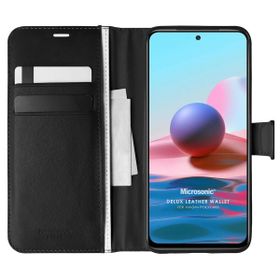 Microsonic Xiaomi Poco M5S Delux Leather Wallet Siyah Kılıf
