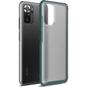 Microsonic Xiaomi Poco M5s Frosted Frame Yeşil Kılıf