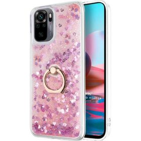 Microsonic Xiaomi Poco M5s Glitter Liquid Holder Pembe Kılıf