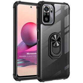 Microsonic Xiaomi Poco M5S Grande Clear Ring Holder Cep Telefonu Kılıfı