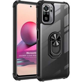 Microsonic Xiaomi Poco M5S Grande Clear Ring Holder Cep Telefonu Kılıfı