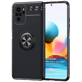 Microsonic Xiaomi Poco M5S Kickstand Ring Holder Cep Telefonu Kılıfı