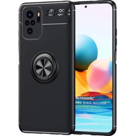 Microsonic Xiaomi Poco M5S Kickstand Ring Holder Cep Telefonu Kılıfı