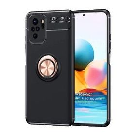 Microsonic Xiaomi Poco M5S Kickstand Ring Holder Siyah Kılıf
